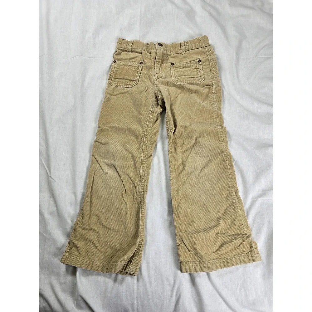 Carters Pants Boys 5 Beige Khaki Corduroy Straight Leg Kids Casual Cotton‎